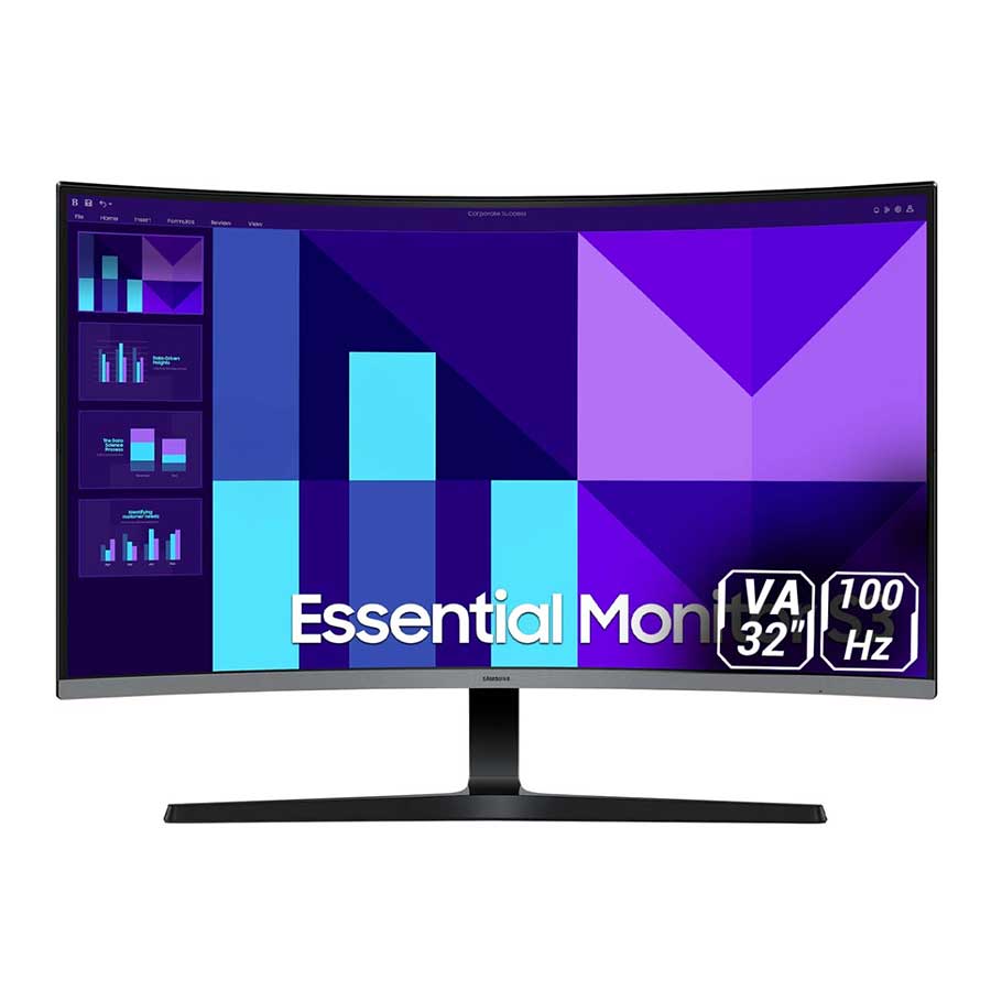 مانیتور 32 اینچ خمیده گیمینگ سامسونگ مدل Essential S3 LS32D392GAMXUE