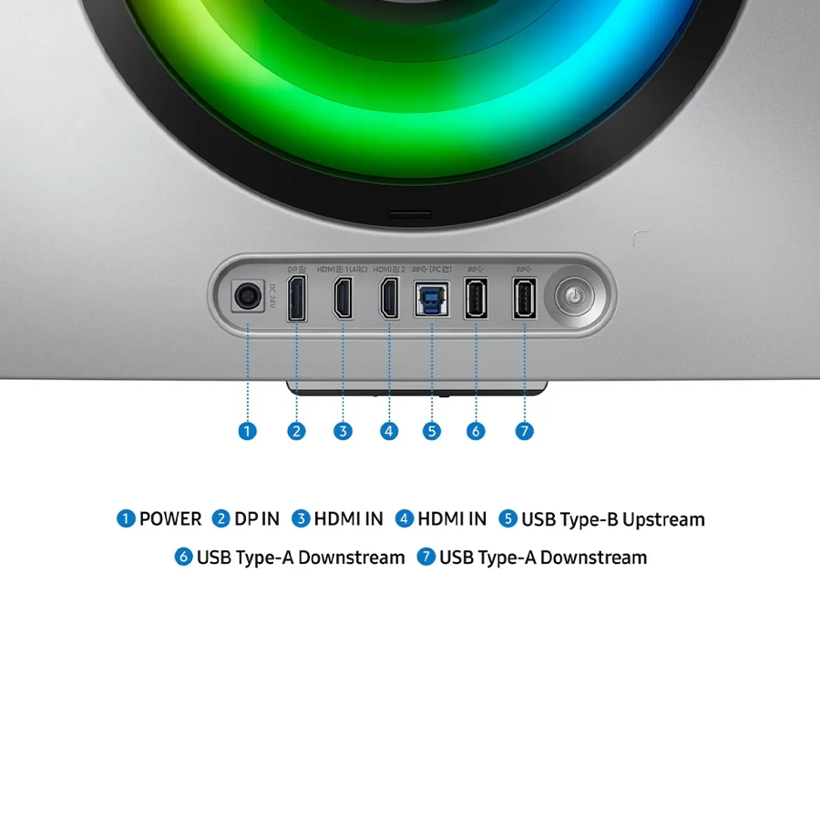 مانیتور خمیده گیمینگ 34 اینچ سامسونگ مدل Odyssey G8 34DG852