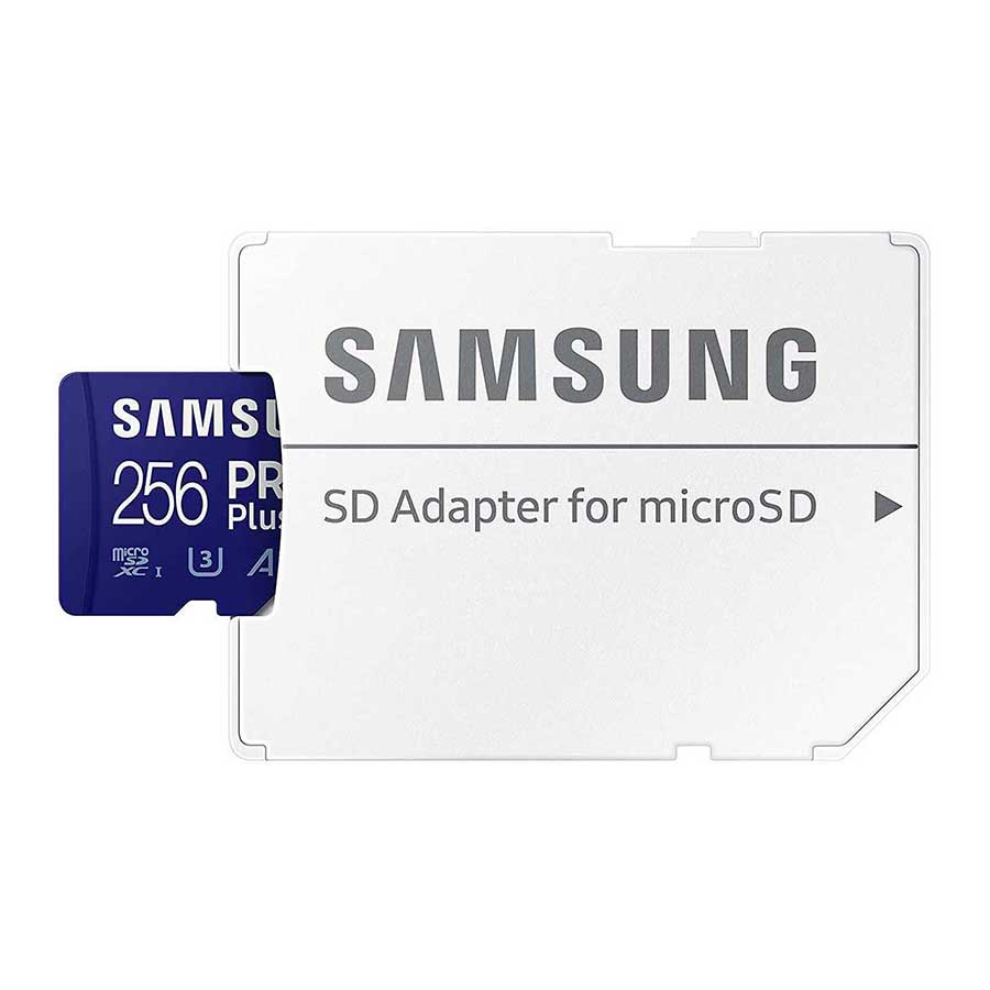 کارت حافظه MicroSDXC سامسونگ مدل PRO Plus UHS-I U3 A2 V30 Class 10 256GB 160MB/s