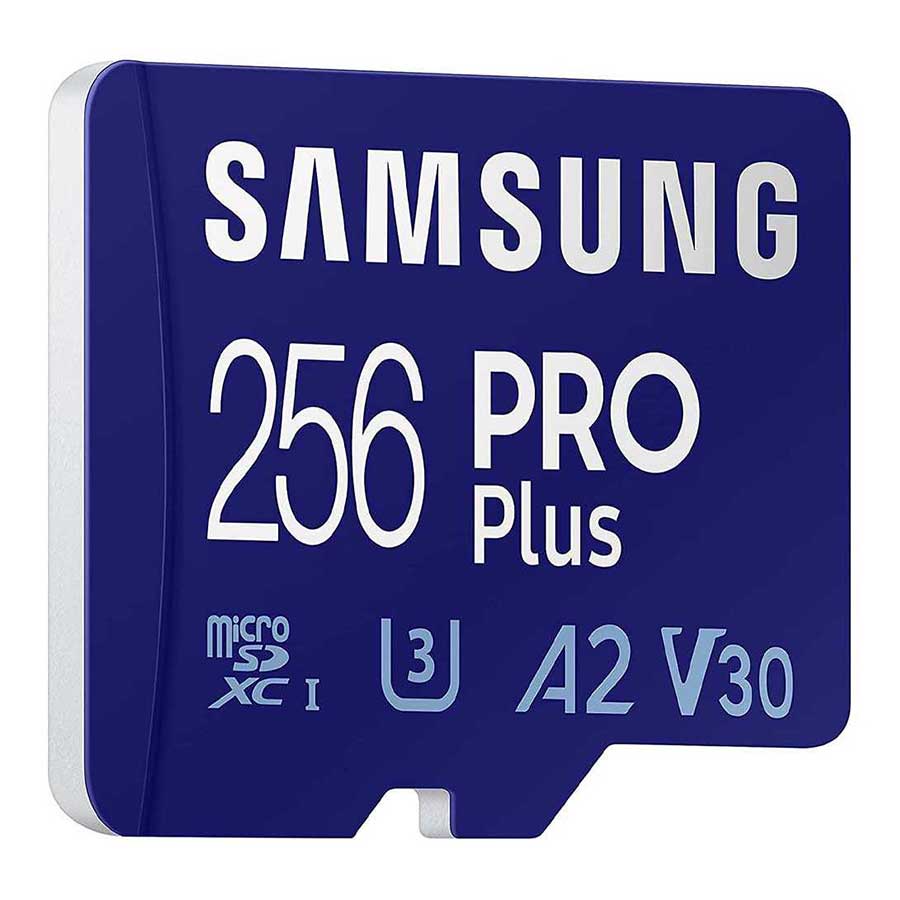 کارت حافظه MicroSDXC سامسونگ مدل PRO Plus UHS-I U3 A2 V30 Class 10 256GB 160MB/s