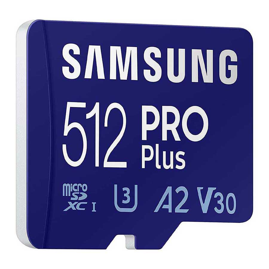 کارت حافظه MicroSDXC سامسونگ مدل PRO Plus UHS-I U3 A2 V30 Class 10 512GB 160MB/s