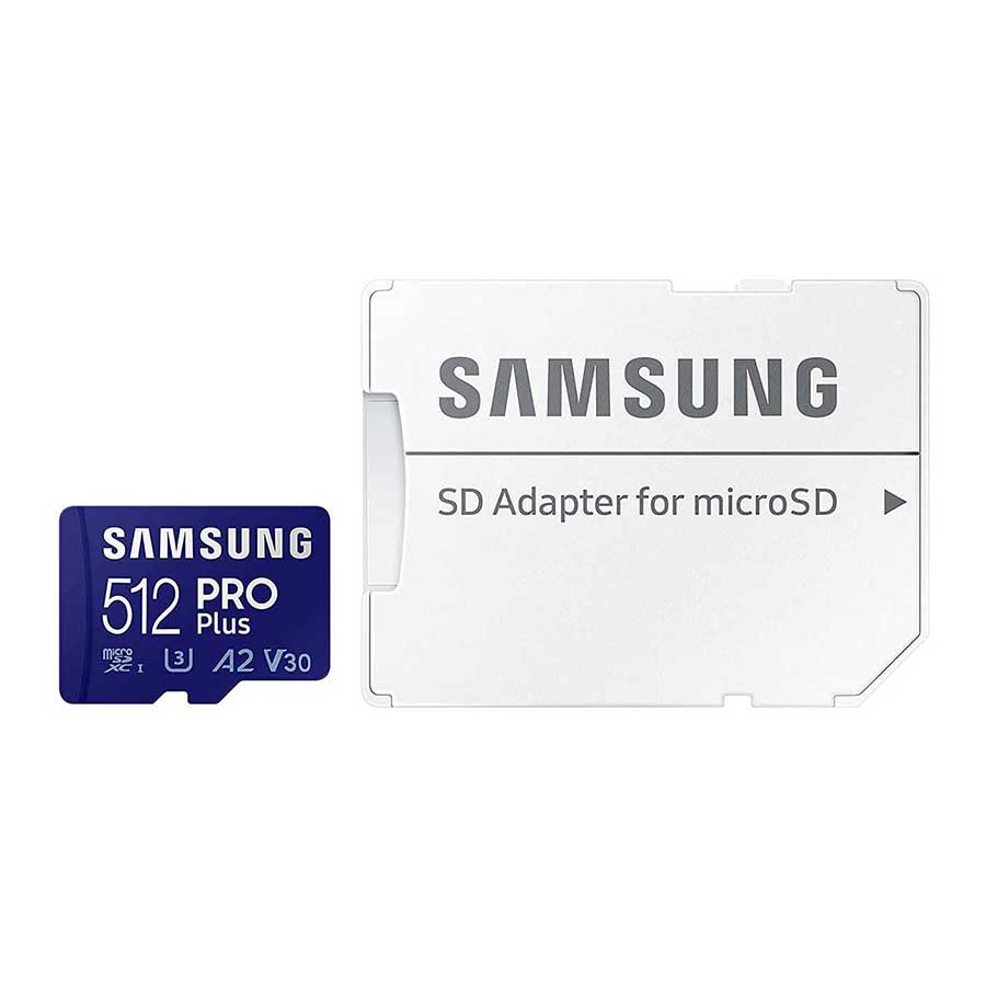 کارت حافظه MicroSDXC سامسونگ مدل PRO Plus UHS-I U3 A2 V30 Class 10 512GB 160MB/s