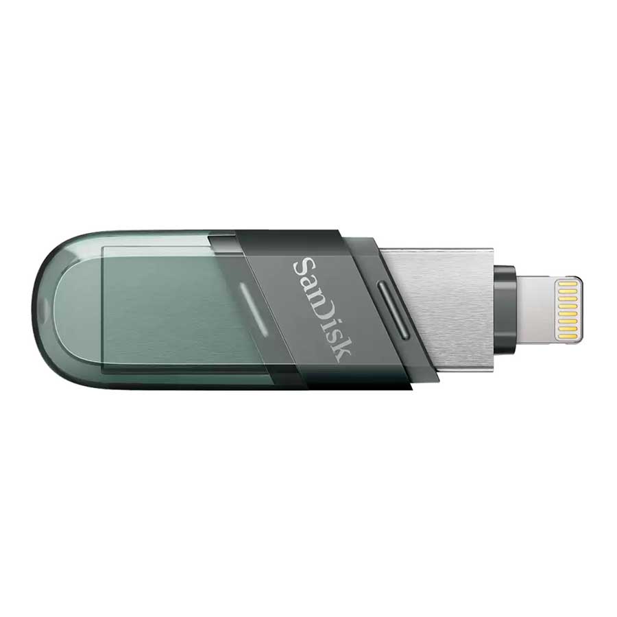 فلش مموری 256 گیگابایت USB 3.1 و Lightning سن دیسک مدل iXpand Flip