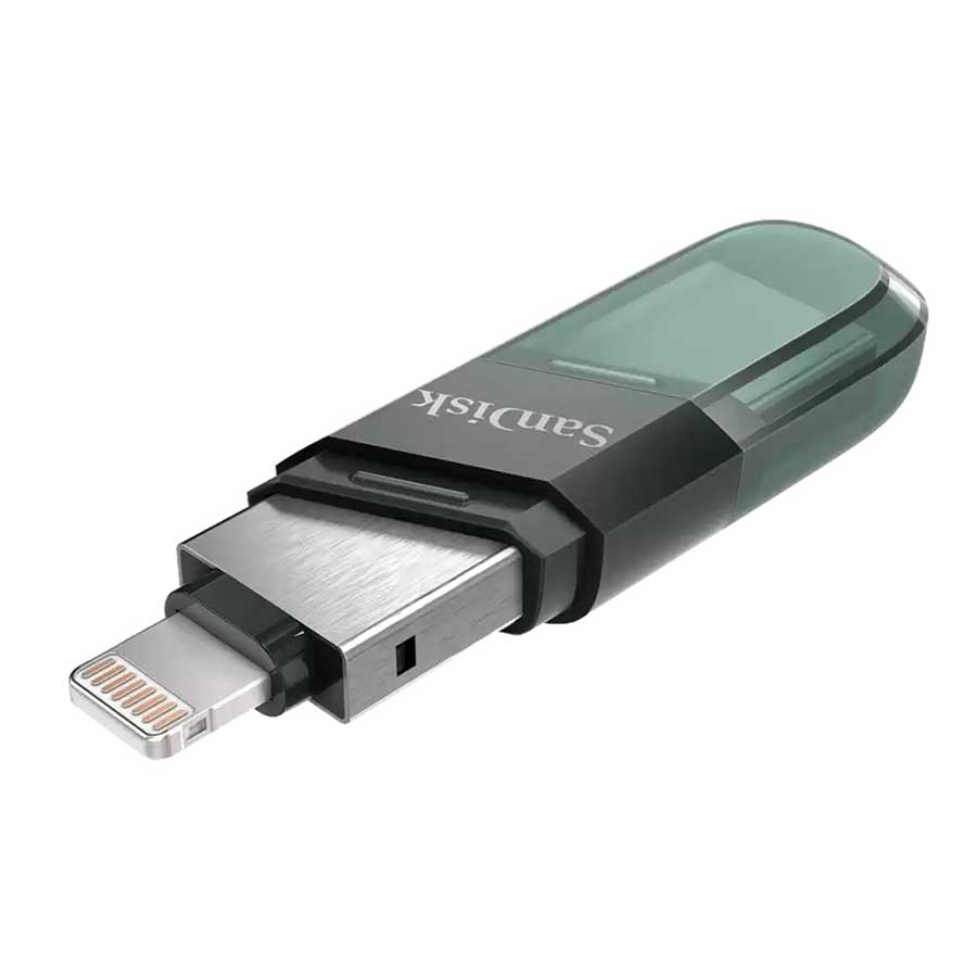 فلش مموری 256 گیگابایت USB 3.1 و Lightning سن دیسک مدل iXpand Flip