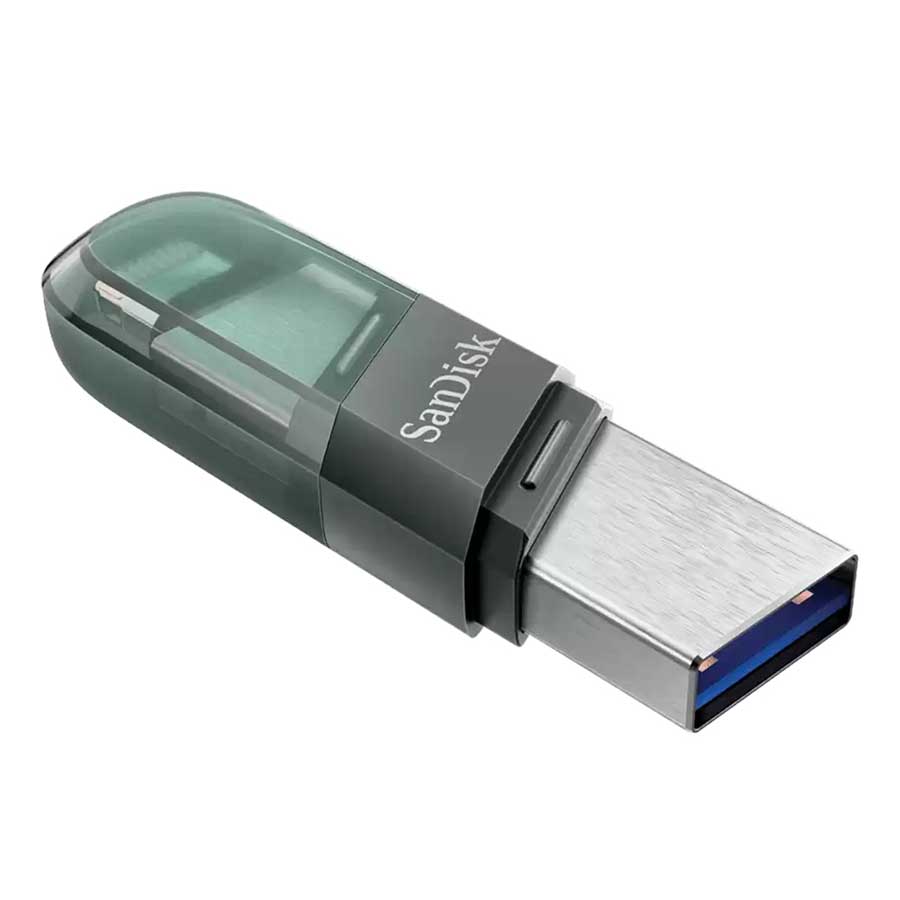 فلش مموری 256 گیگابایت USB 3.1 و Lightning سن دیسک مدل iXpand Flip