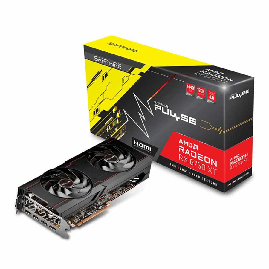 کارت گرافیک سافایر مدل PULSE AMD Radeon RX6750 XT 12GB