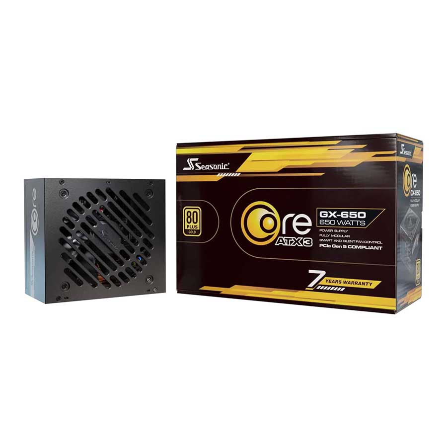 پاور کامپیوتر 650 وات تمام ماژولار سی سونیک CORE GX 650 ATX 3.1