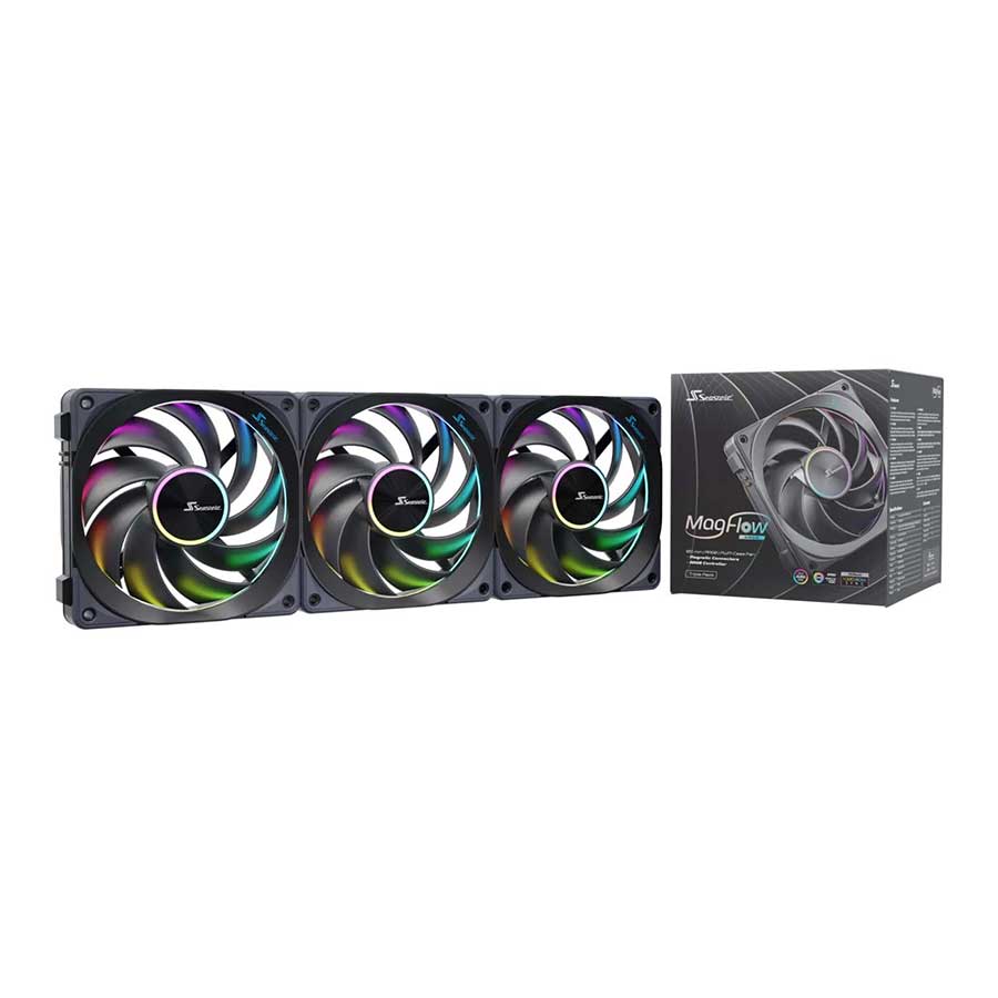فن خنک کننده کیس سی سونیک مدل MagFlow ARGB 3-IN-1