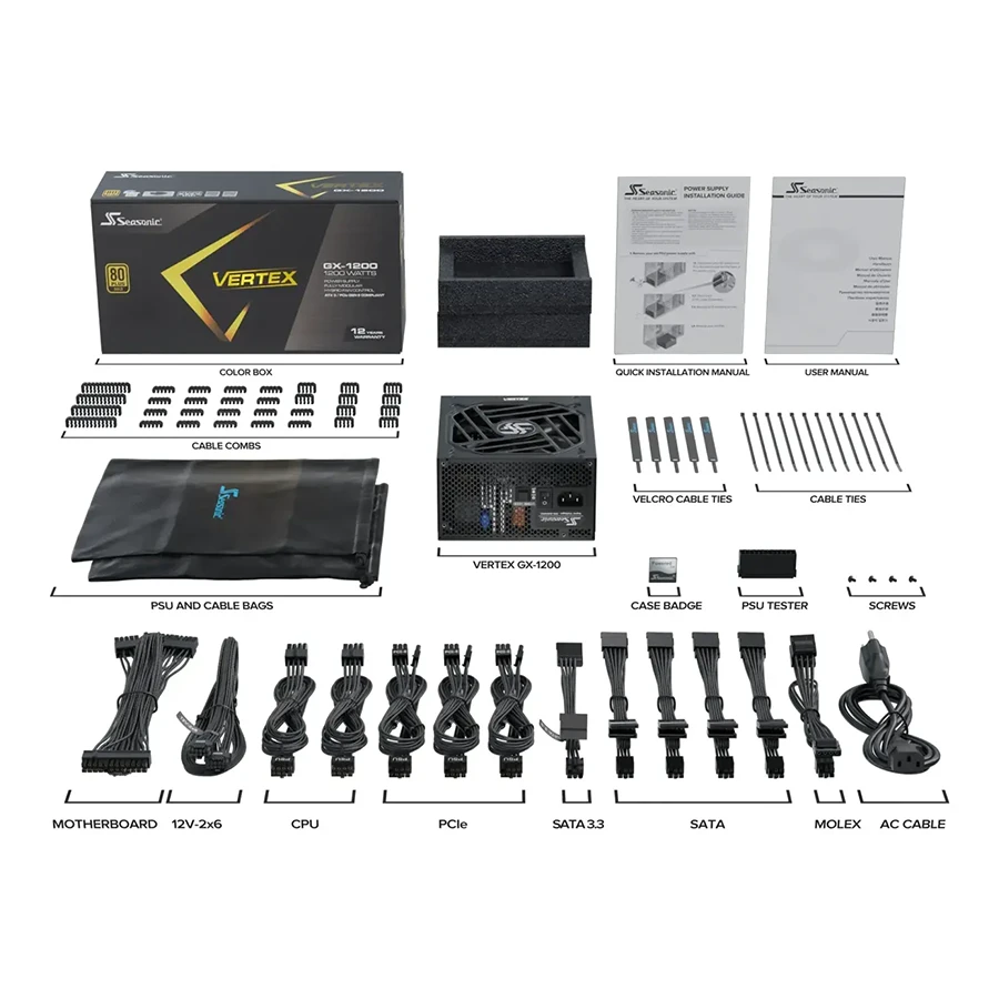 پاور کامپیوتر 1200 وات تمام ماژولار سی سونیک