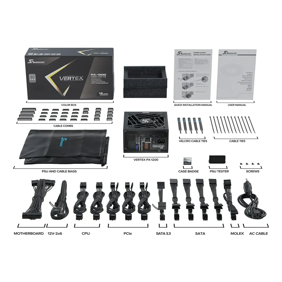 پاور کامپیوتر 1200 وات تمام ماژولار سی سونیک