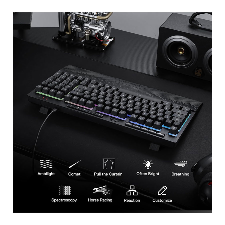 کیبورد گیمینگ باسیم ردراگون مدل SHIVA K515 RGB