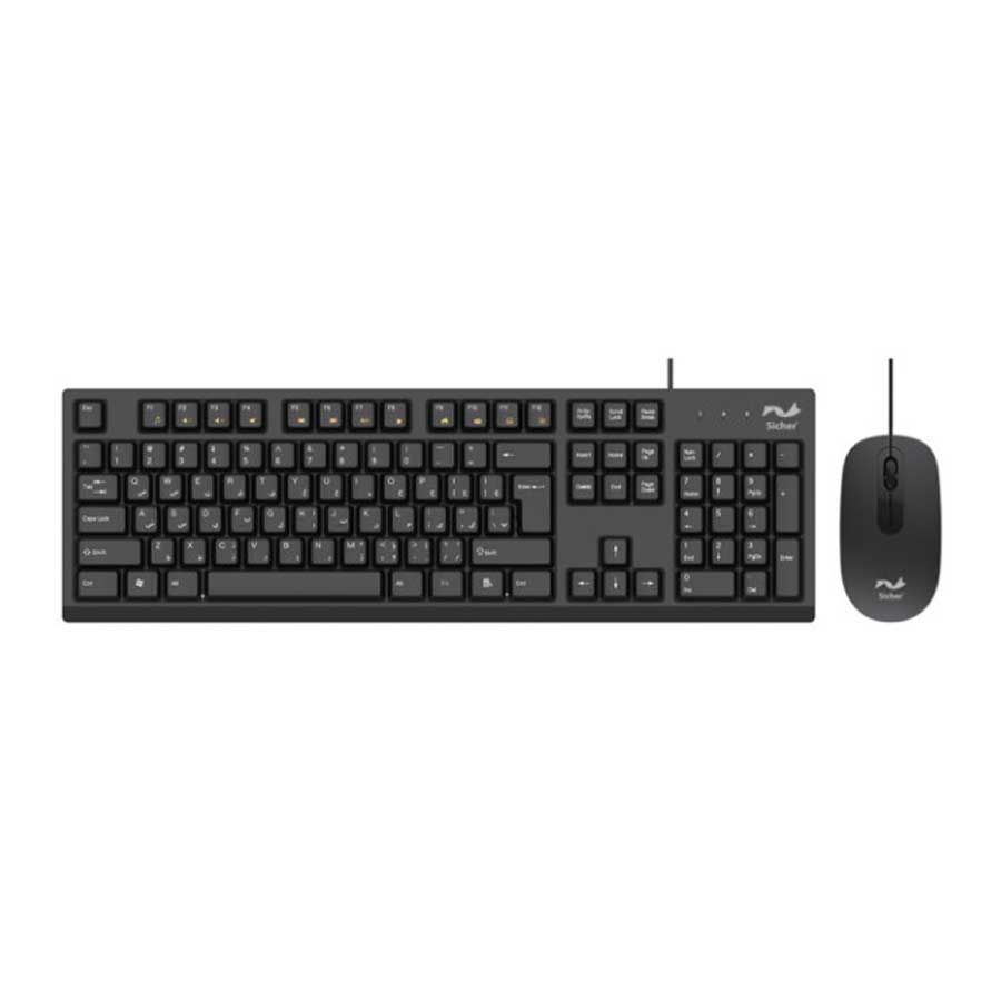 کیبورد و ماوس باسیم زیچر مدل KB140