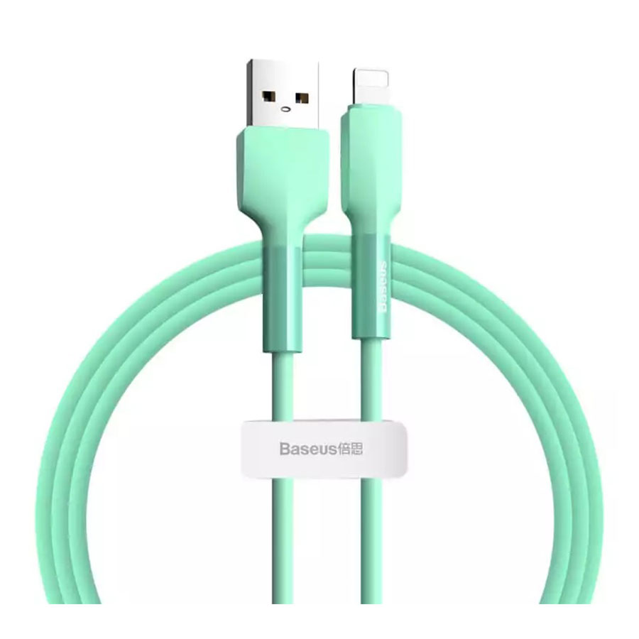 کابل تبدیل 1 متری USB به لایتنینگ باسئوس مدل Silica Gel CALGJ-01