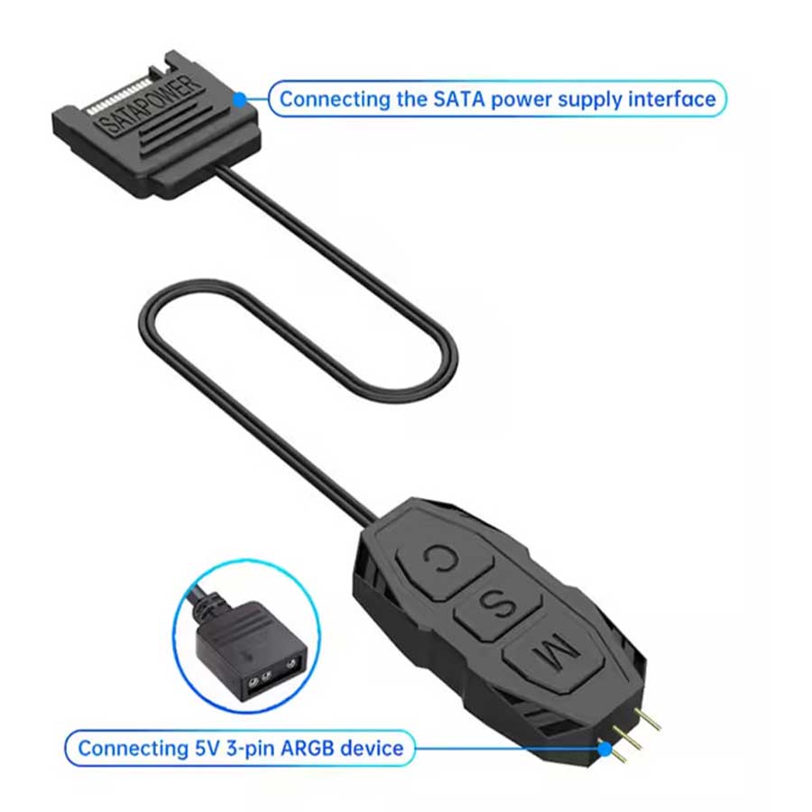 مینی کنترل فن کیس اسنومن مدل Mini Controller ARGB