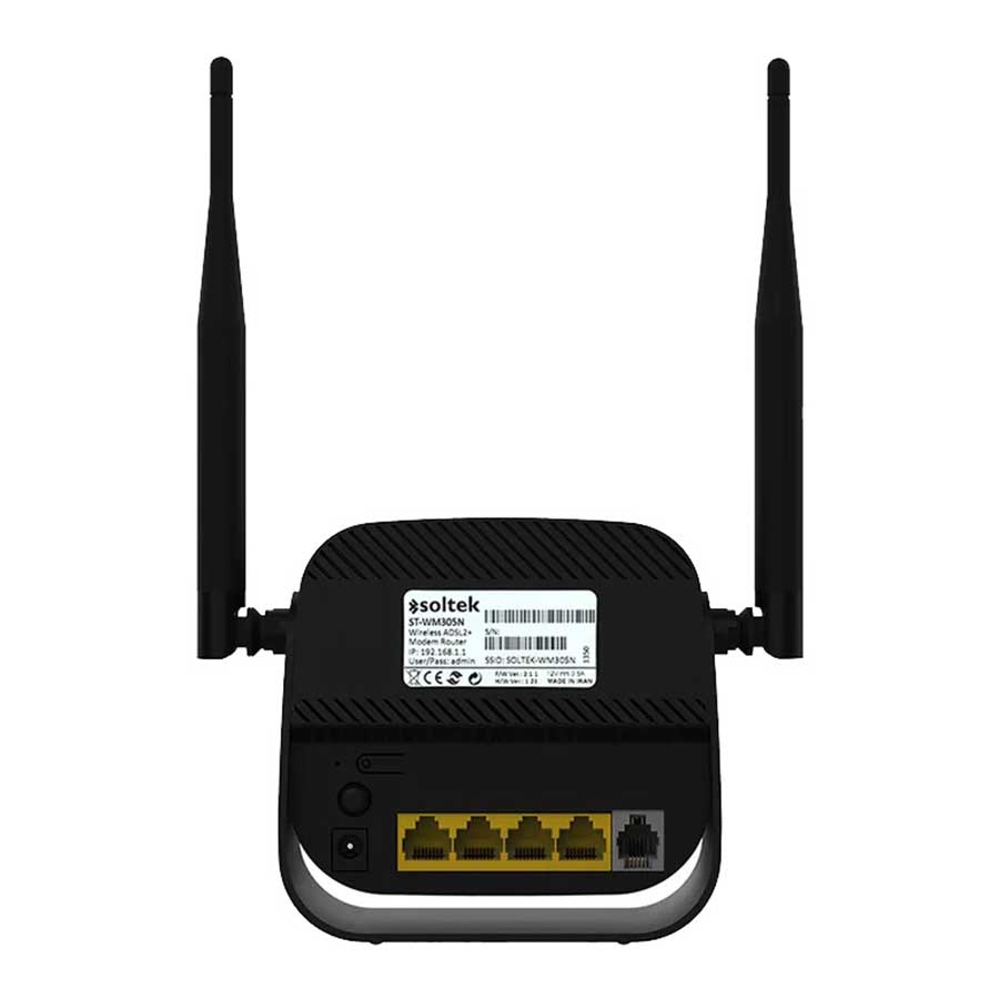 مودم روتر +ADSL2 بی‌سیم N300 سولتک مدل ST-WM305N