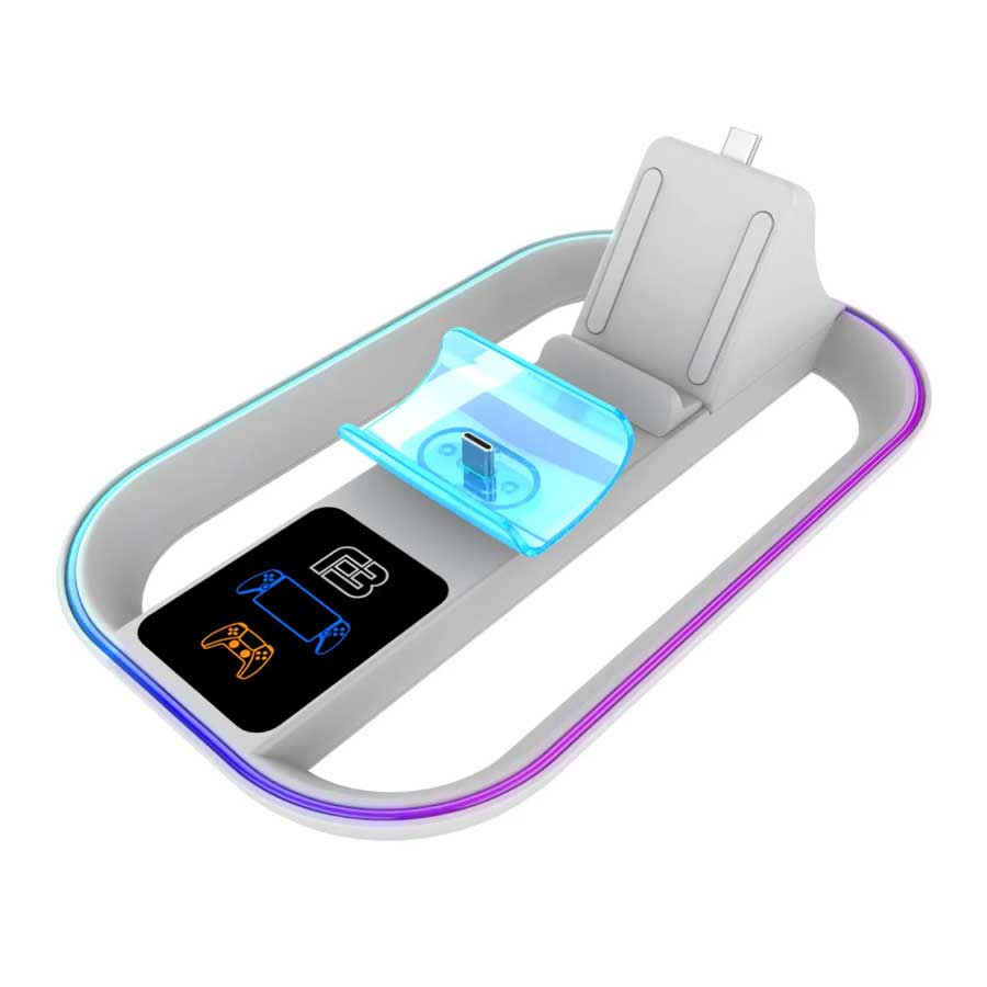 پایه شارژ DualSense سونی مناسب دسته مدل BlackFire RGB