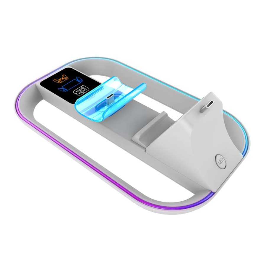 پایه شارژ DualSense سونی مناسب دسته مدل BlackFire RGB