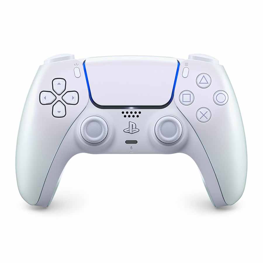 دسته بازی بی‌سیم سونی مدل PlayStation 5 DualSense Pearl White