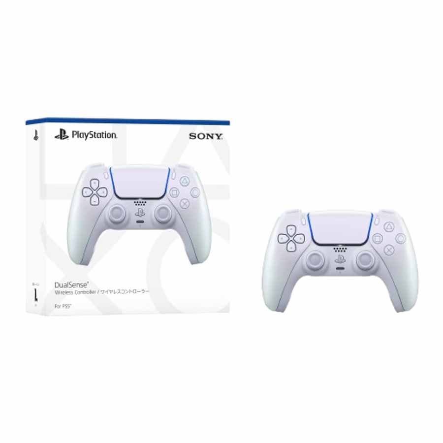 دسته بازی بی‌سیم سونی مدل PlayStation 5 DualSense Pearl White