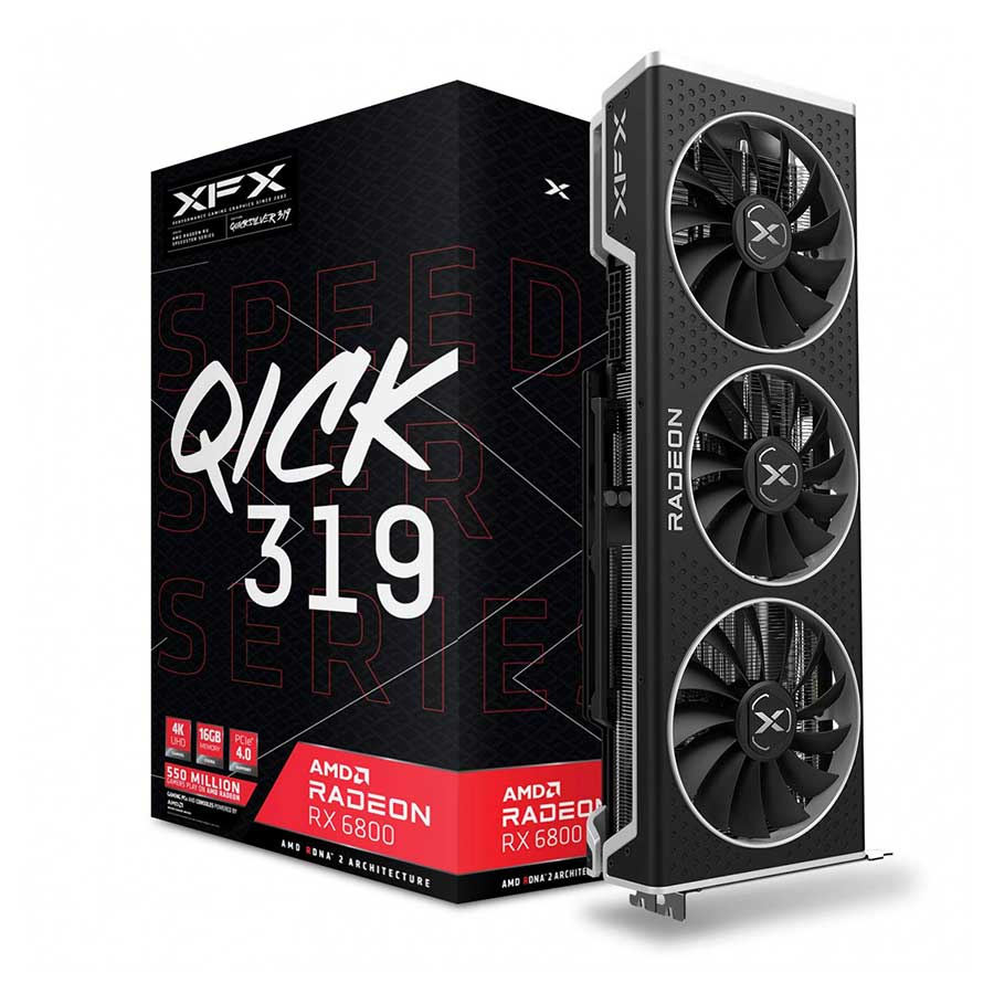 کارت گرافیک ایکس اف ایکس Speedster QICK 319 AMD Radeon RX 6800 16GB GDDR6