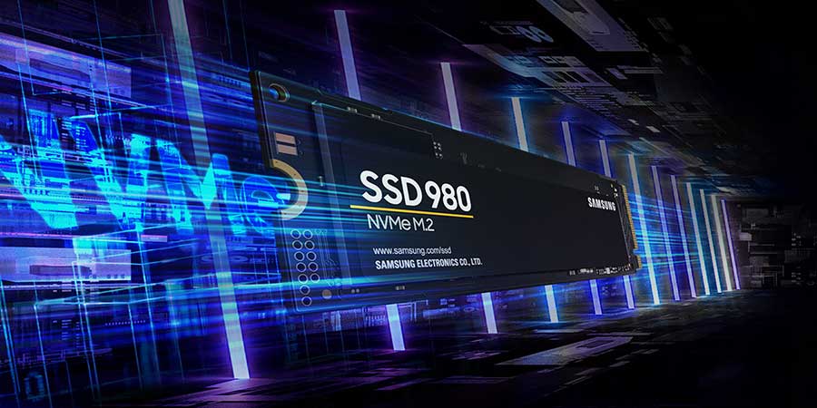 اس اس دی گیمینگ پر سرعت SSD 980 M.2 2280 NVMe PCIe
