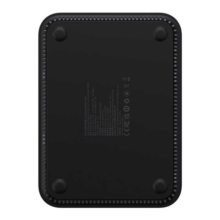 پاوربانک و کمپرسور باد و جامپ استارتر باتری ماشین بیسوس Super Energy CGCN000001 ظرفیت 8000mAh