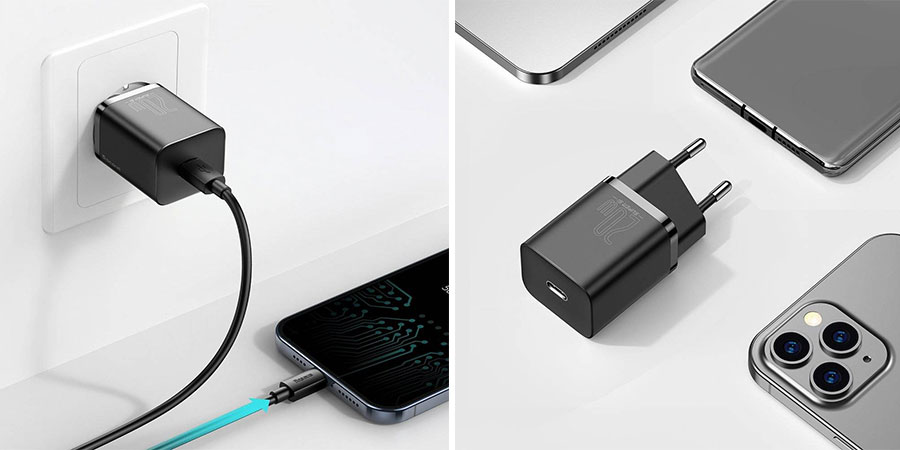 شارژر تک پورت USB-C فست شارژ بیسوس Super Si 1C TZCCSUP-B01 20W