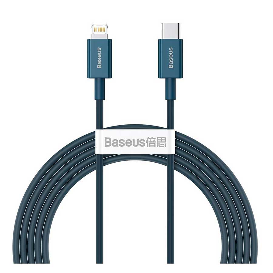 کابل تبدیل 2 متری USB-C به لایتنینگ باسئوس مدل Superior CATLYS-C01