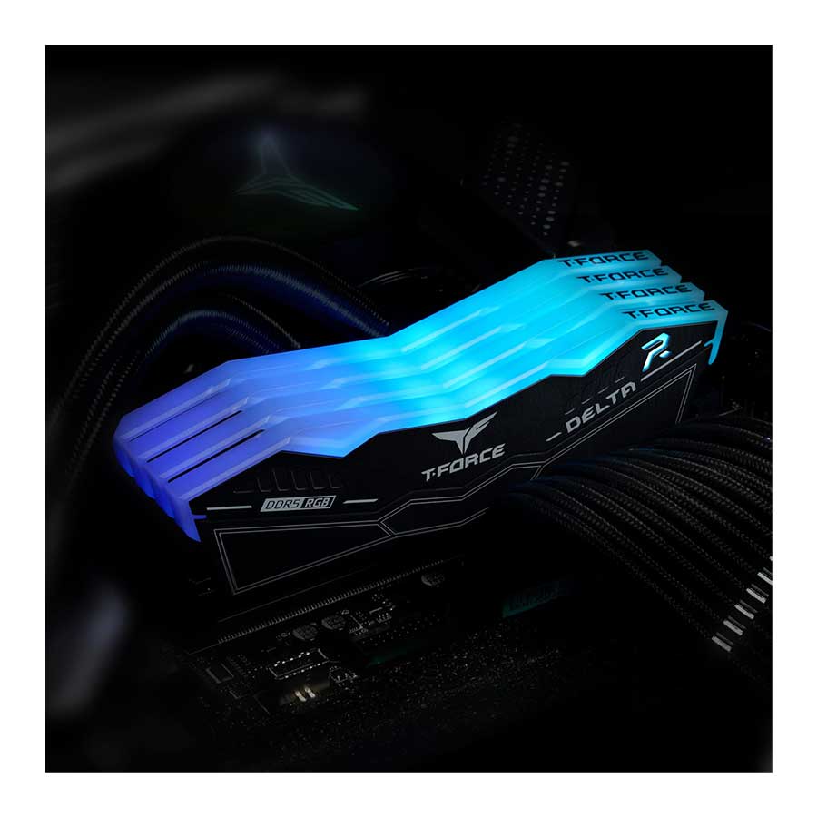 رم تیم گروپ مدل T-Force DELTA RGB Black DDR5