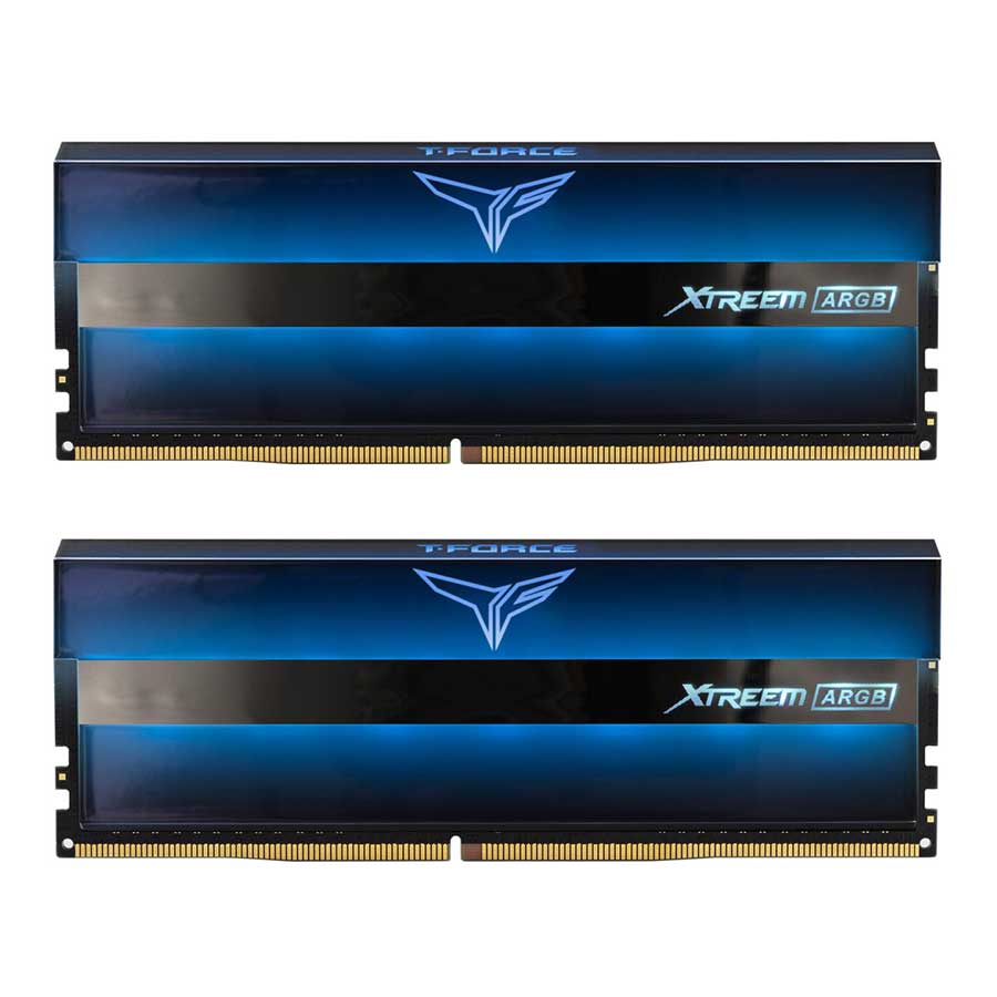 رم تیم گروپ مدل T-Force Xtreem ARGB Blue Dual DDR4