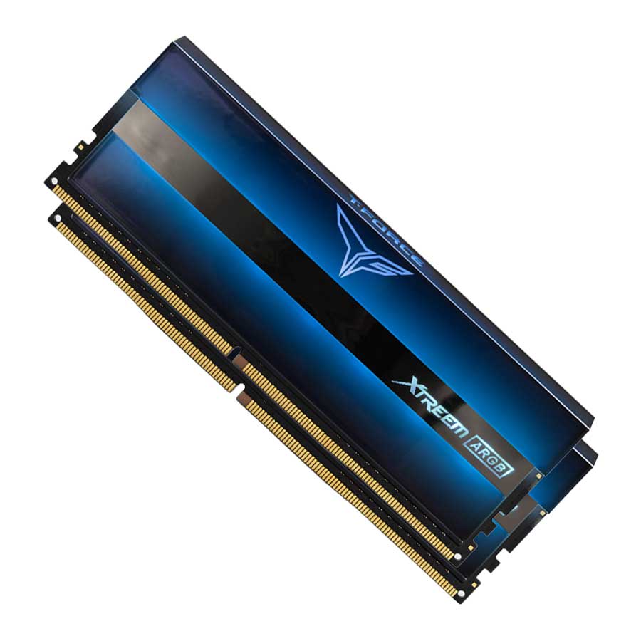 رم تیم گروپ مدل T-Force Xtreem ARGB Blue Dual DDR4