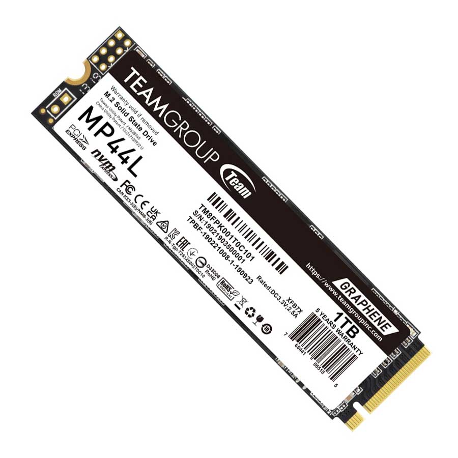 اس اس دی 1 ترابایت تیم گروپ مدل MP44L M.2 PCIe 4.0 NVMe