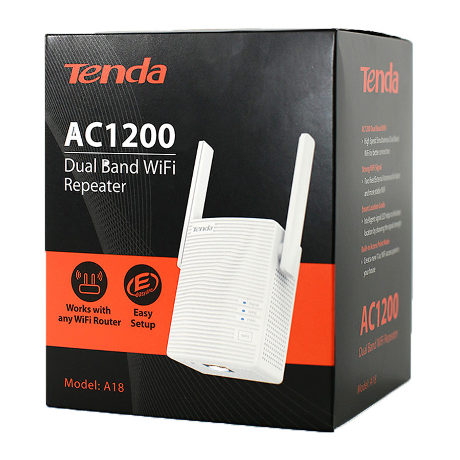 گسترش دهنده بی‌سیم دوباند AC1200 تندا مدل A18