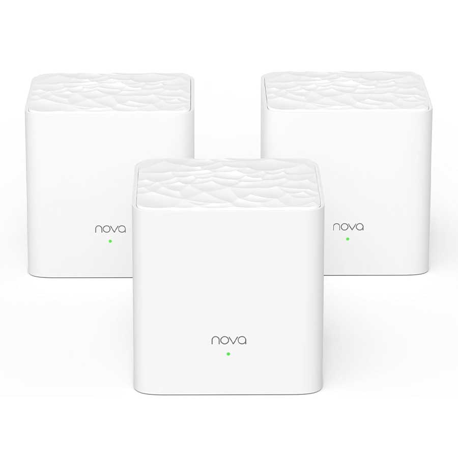 روتر بی‌سیم گیگابیت و دوباند AC1200 تندا مدل Nova MW3 پک 3 عددی