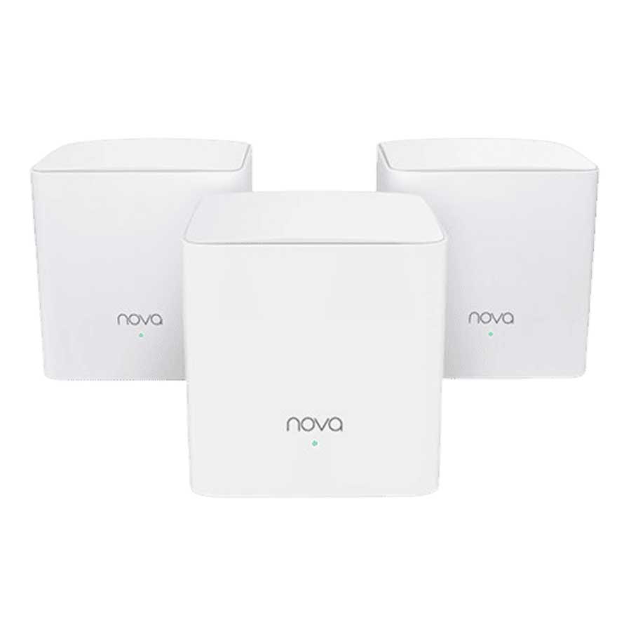 روتر بی‌سیم دوباند AC1200 تندا مدل Nova MW5c پک 3 عددی