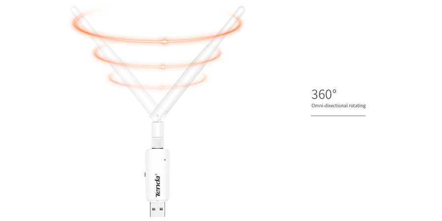کارت شبکه بی‌سیم USB پر سرعت Tenda U1