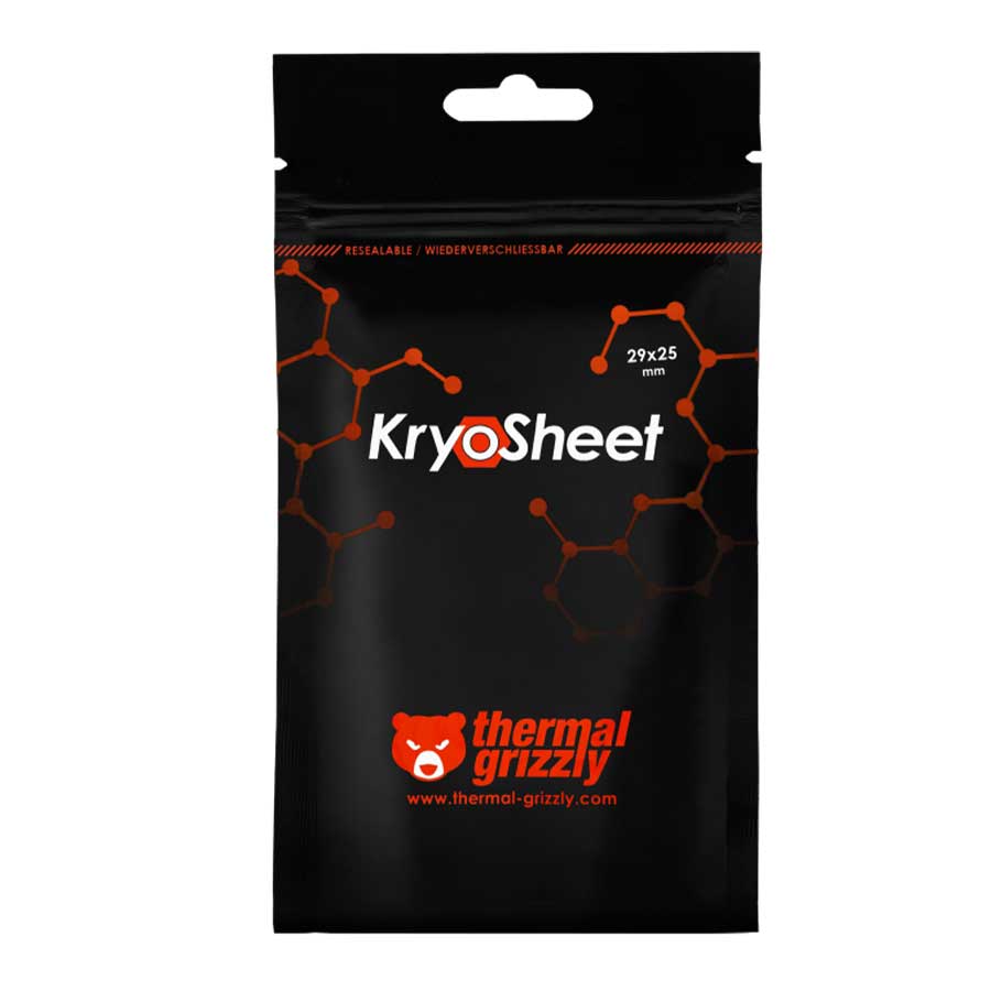 پد حرارتی 25 در 29 میلی‌متر ترمال گریزلی مدل KryoSheet