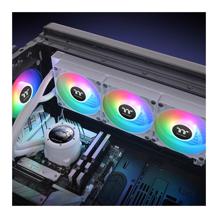 خنک کننده مایع پردازنده ترمالتیک مدل TH360 V2 Ultra ARGB Sync Snow Edition