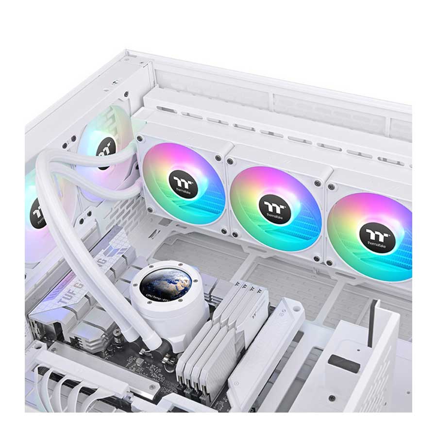 خنک کننده مایع پردازنده ترمالتیک مدل TH360 V2 Ultra EX ARGB Sync Snow Edition