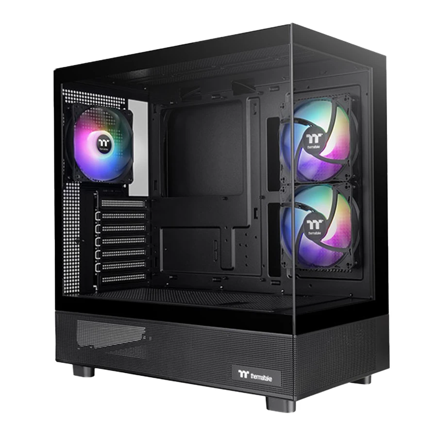 Thermaltake VIEW 270 PLUS TG ARGB Black Mid Tower Gaming Computer Case کیس کامپیوتر ترمالتیک