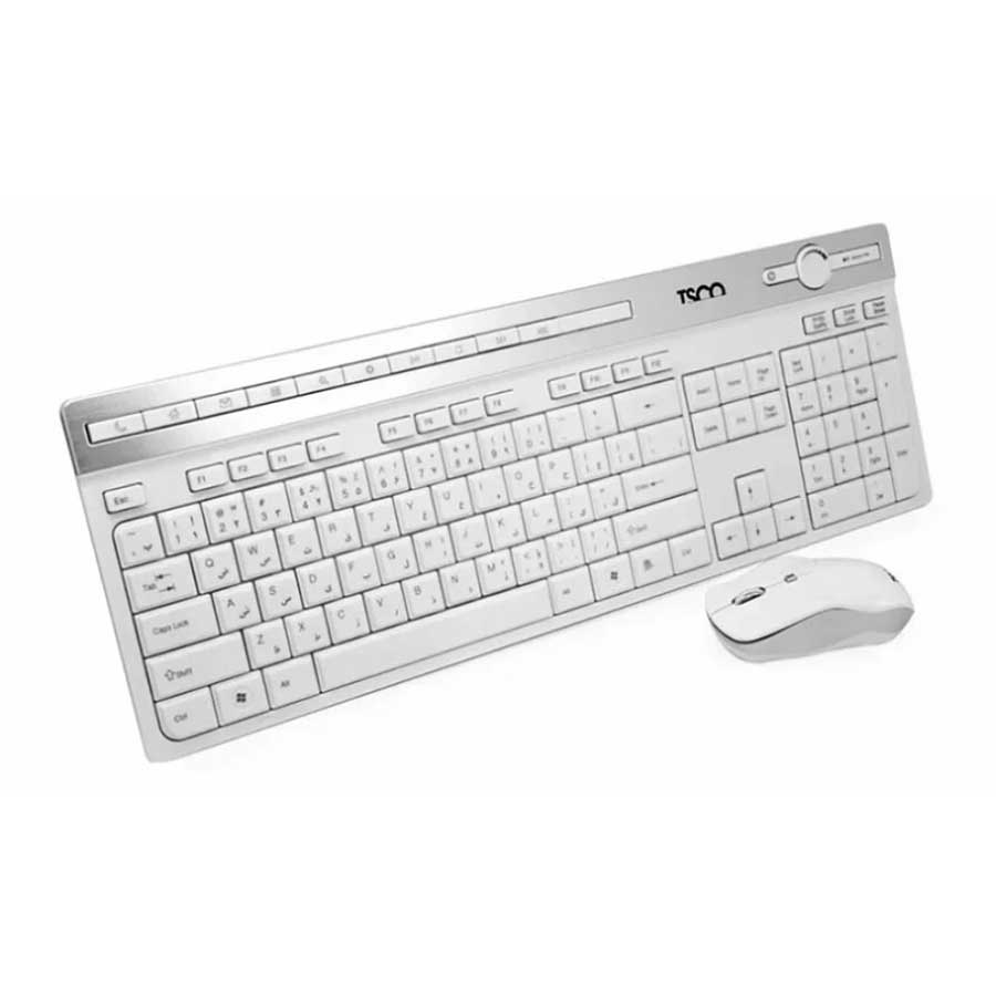 کيبورد و ماوس بی‌سيم تسکو مدل TKM 7106W White