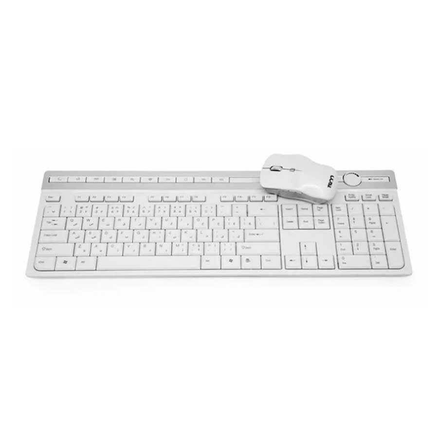 کيبورد و ماوس بی‌سيم تسکو مدل TKM 7106W White