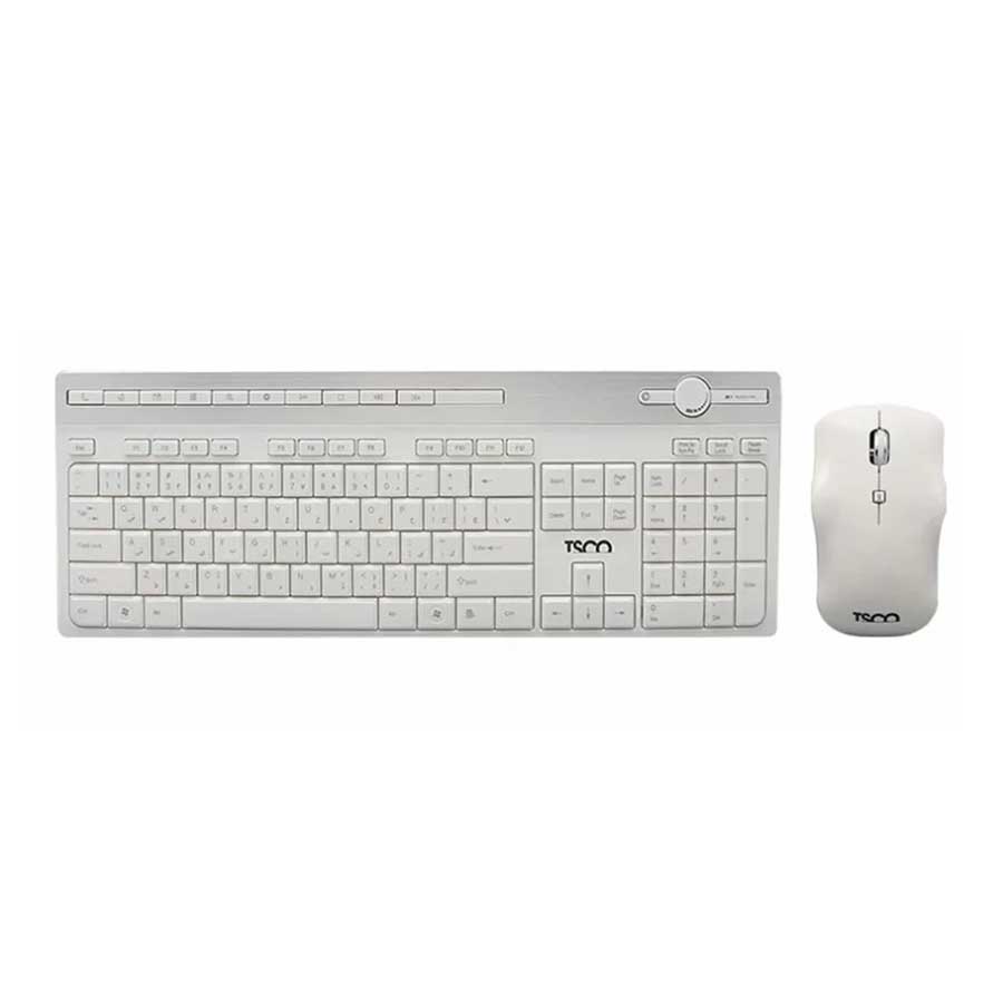 کيبورد و ماوس بی‌سيم تسکو مدل TKM 7106W White