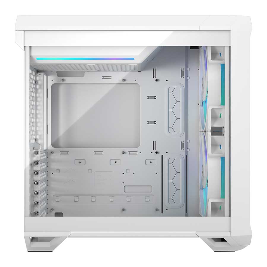 کیس کامپیوتر فرکتال دیزاین مدل Torrent Compact RGB White TG Clear Tint