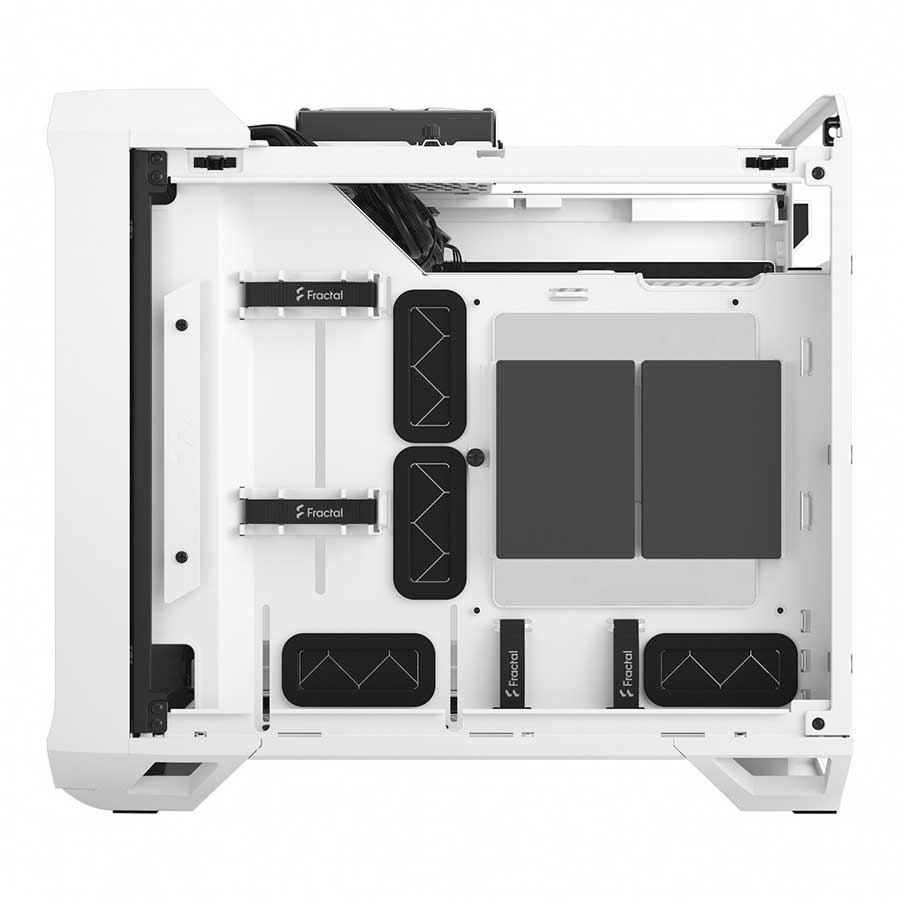 کیس کامپیوتر فرکتال دیزاین مدل Torrent Nano White TG Clear Tint