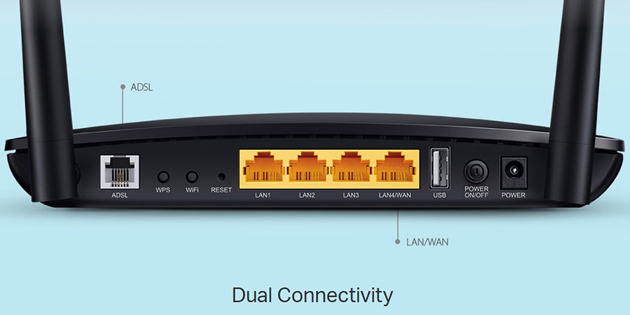 مودم روتر +ADSL2 خانگی WiFi-5 تی پی لینک مدل آرچر D50
