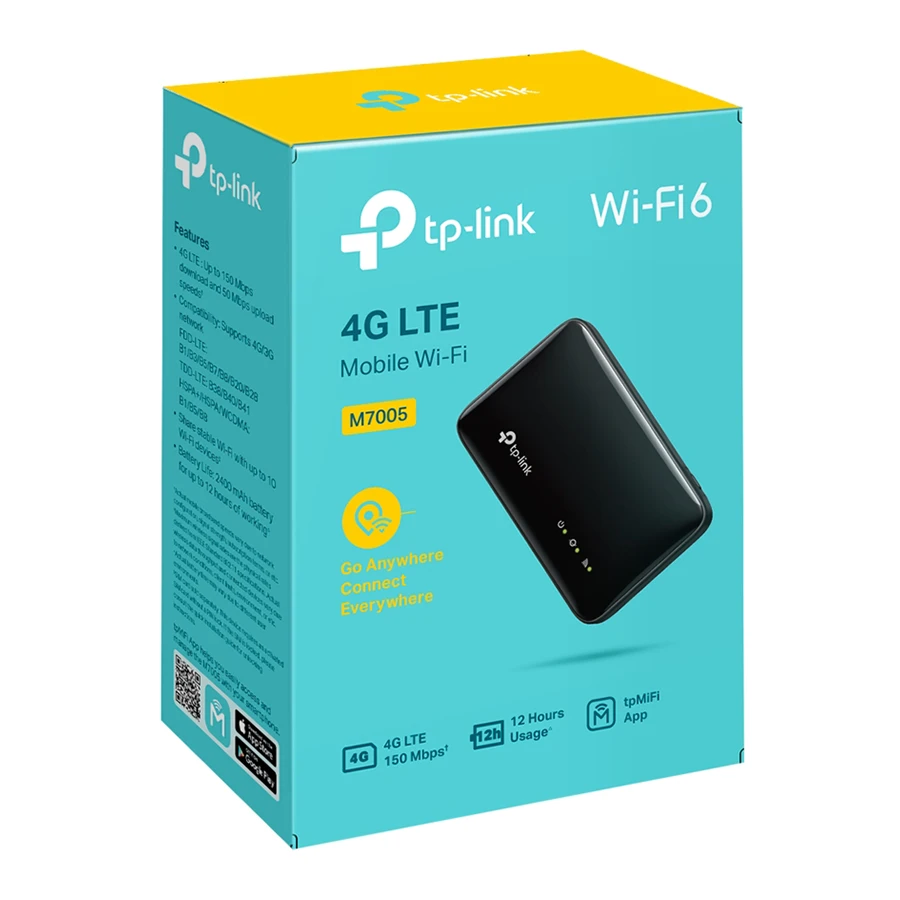 مودم روتر 4G LTE بی‌سیم و قابل حمل تی پی لینک