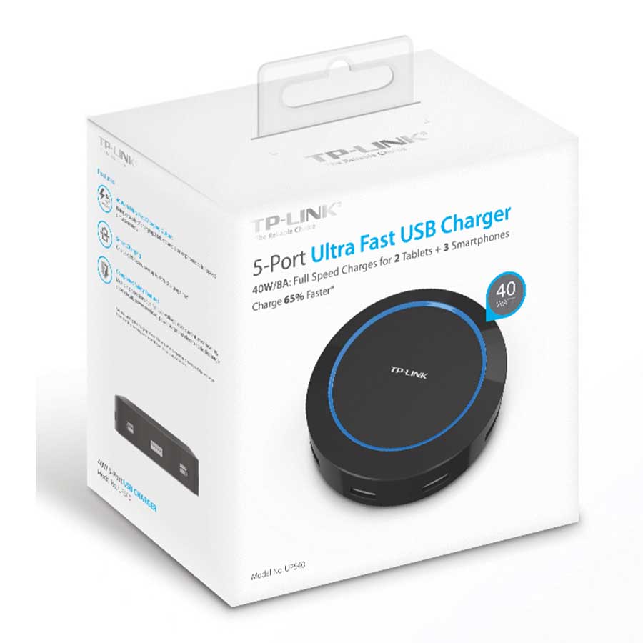شارژر رومیزی 5 پورت تی پی لینک مدل UP540 40W