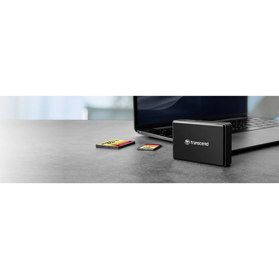 رم ریدر و کارت خوان 3 پورت USB-C ترنسند