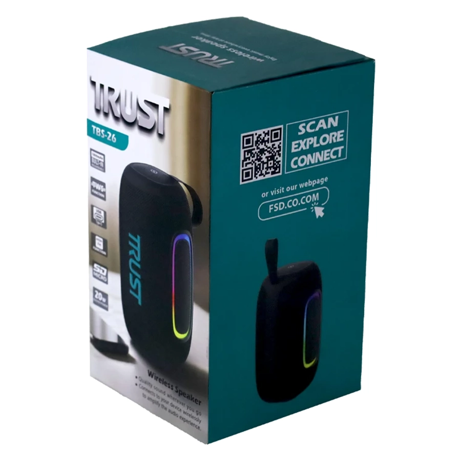 اسپیکر بلوتوث قابل حمل تراست مدل TBS-26